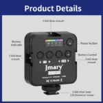 Jmary FM-69RGB Portable Mini RGB Video Light Camera Light Photography Lighting Lamp
