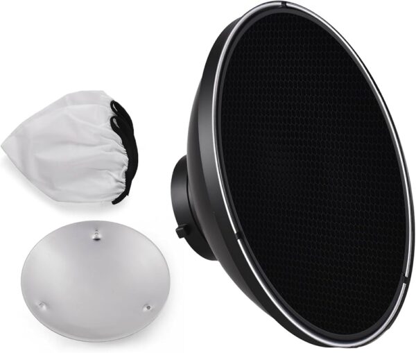 Beauty Dish 45cm Reflector with Honey Comb Grid
