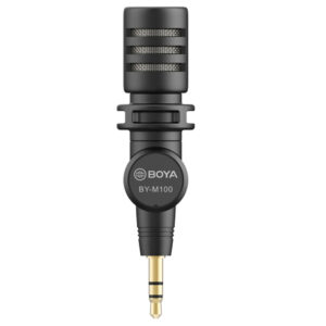 BOYA BY-M100 Ultracompact Condenser Microphone with 3.5mm TRS With 3 Year Warranty Plug
