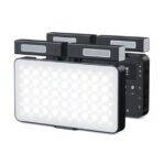 MAMEN SML-V02 Professional Double Microphone RGB & Bi-Color Led Pocket Camera fill light