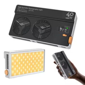 Mamen-SL-PB-40R-40W-RGB-Full-Color-Led-Video-Light-Lamp-2500K-9000K-Photography-Fill-Light3