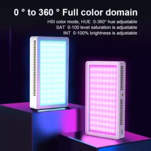 Mamen SL-PB 40R 40W RGB Full Color Led Video Light Lamp 2500K-9000K Photography Fill Light
