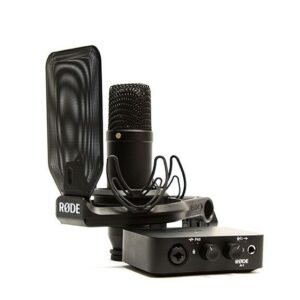 Rode Complete Studio Kit with AI-1 Audio Interface, NT1 Microphone, SM6 Shockmount, and XLR Cable